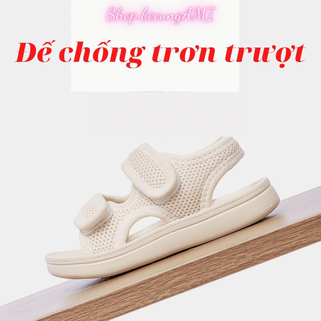 Dép cho bé trai bé gái chống trơn trượt Xăng đan trẻ em - Dép sandal bé quai dán đẹp tiện lợi