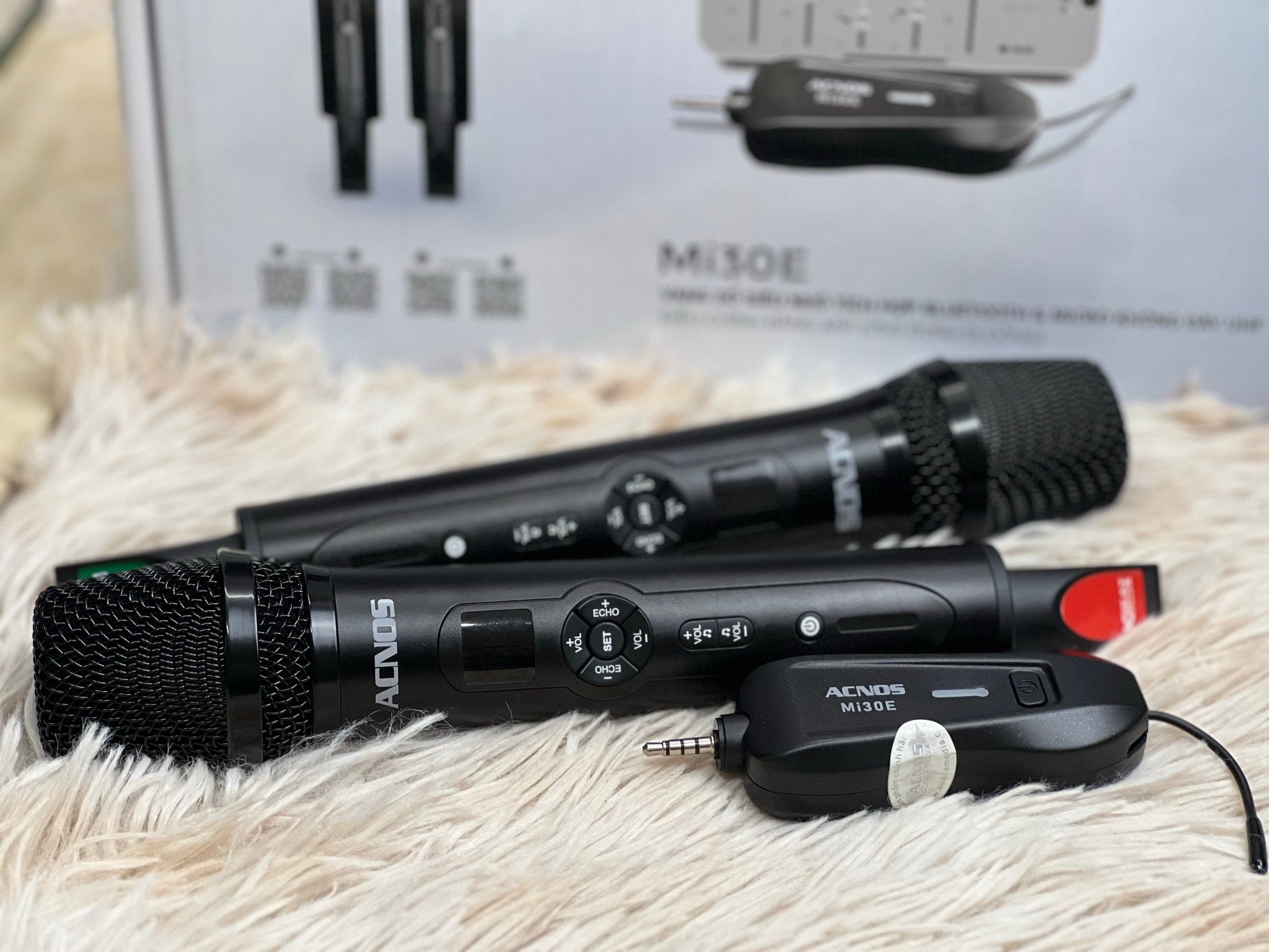 Vang cơ mini Acnos Mi30E + túi đựng + kèm 2 micro nhôm