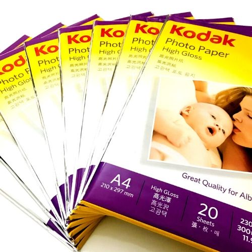 Giấy In Ảnh Chính hãng KODAK - Siêu Mịn Siêu Bóng- 230gsm - High Glossy