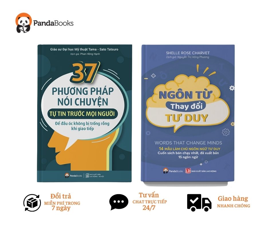 COMBO 2 Sách Ngôn từ thay đổi tư duy + 37 cách trò chuyện