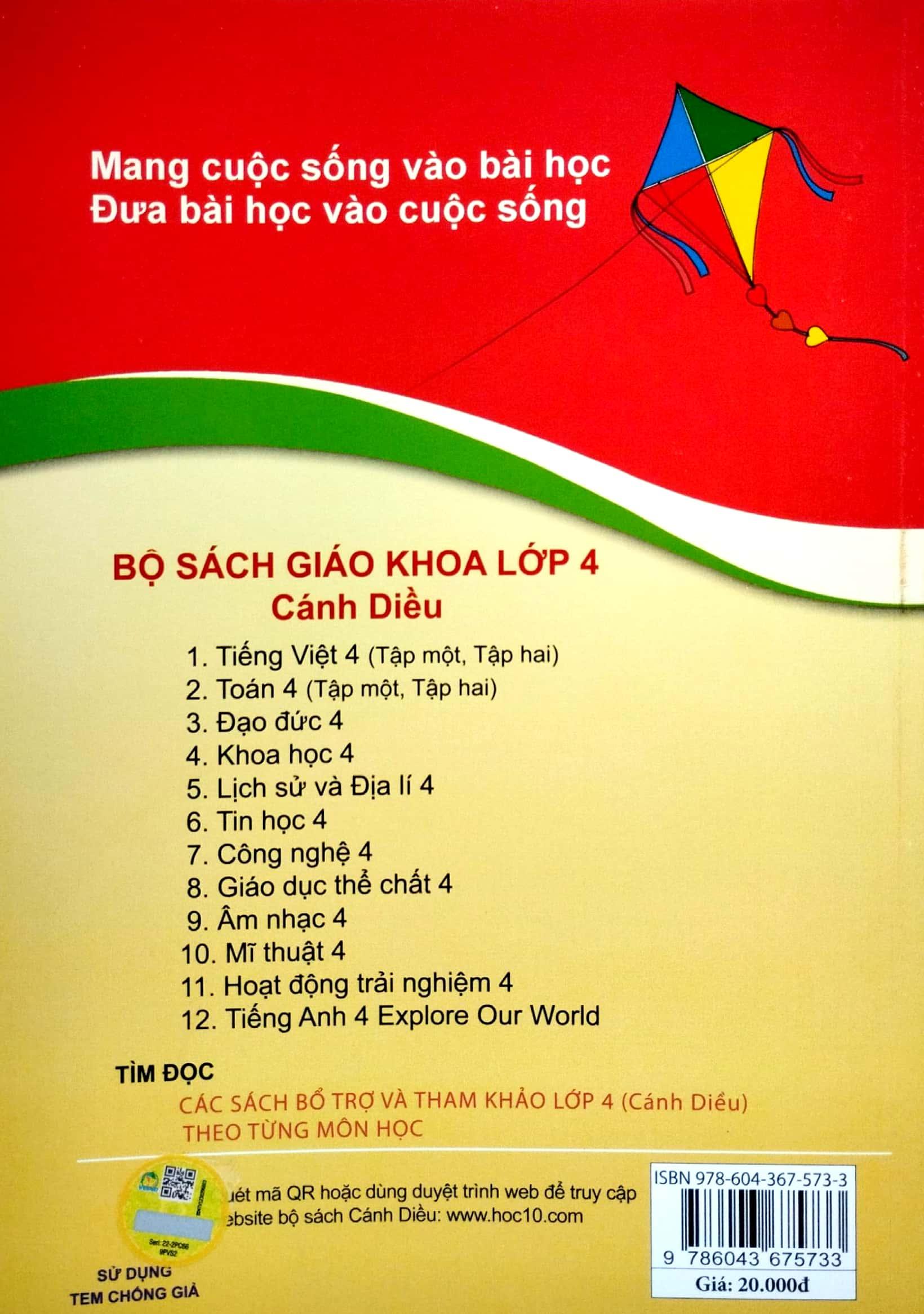 Vở Bài Tập Tiếng Việt 4 - Tập 1 (Cánh Diều) (2023)