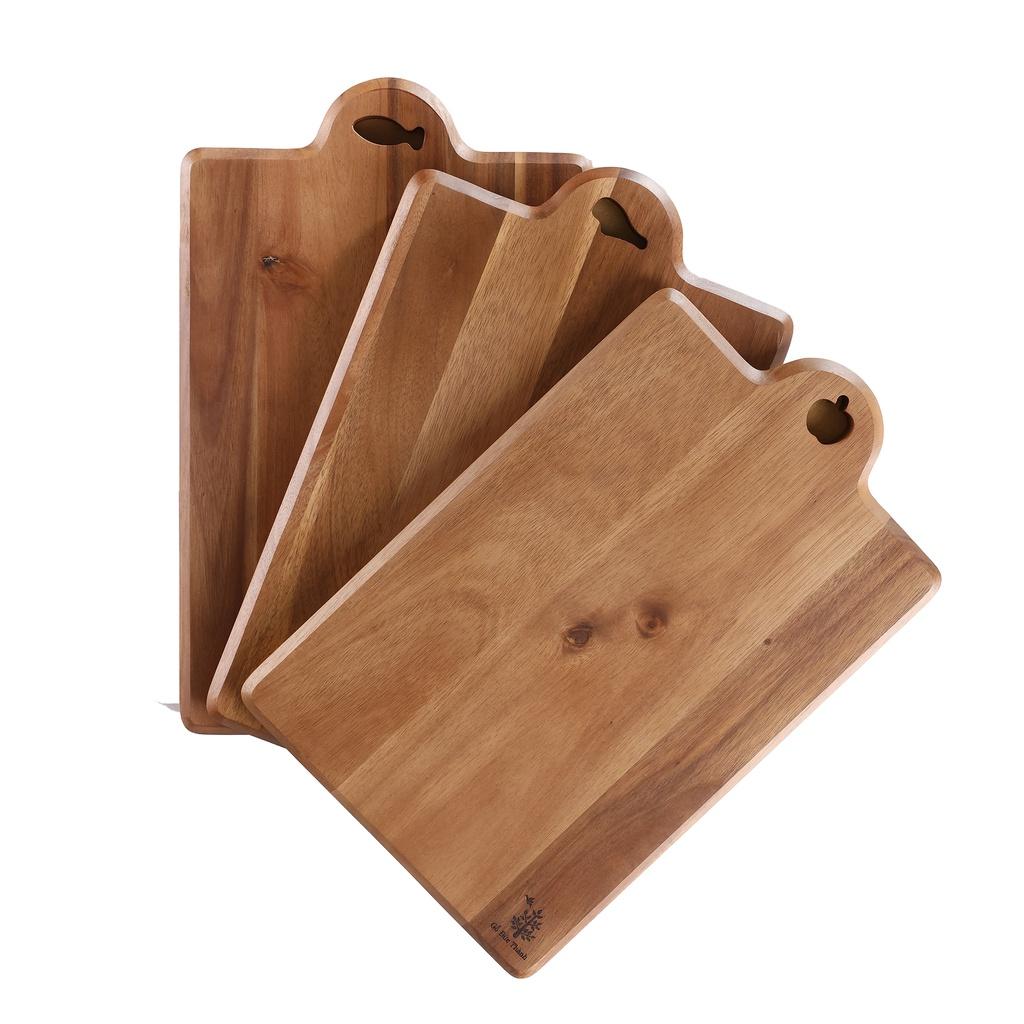 Thớt Gỗ Tràm Liễu Vui Vui | Gỗ Đức Thành 14011 | Thớt Gỗ Đa Năng Cắt Thái Hoặc Decor | Đạt tiêu chuẩn xuất khẩu