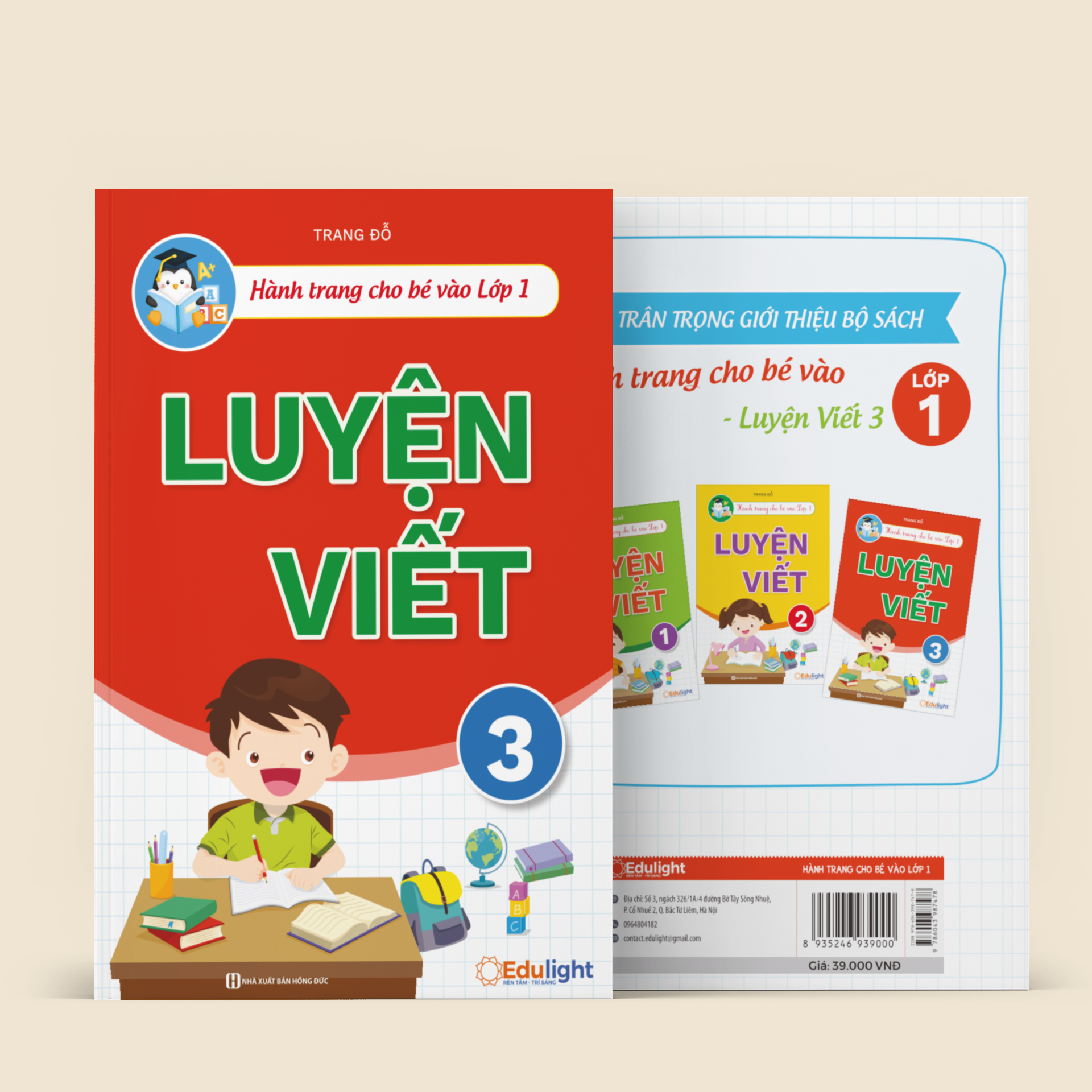 TẬP VIẾT LỚP 1 - hành trang vào lớp 1 - Luyện chữ đẹp - Tiền tiểu học - Tập viết có mẫu chữ - BEST SELLER Lightbooks