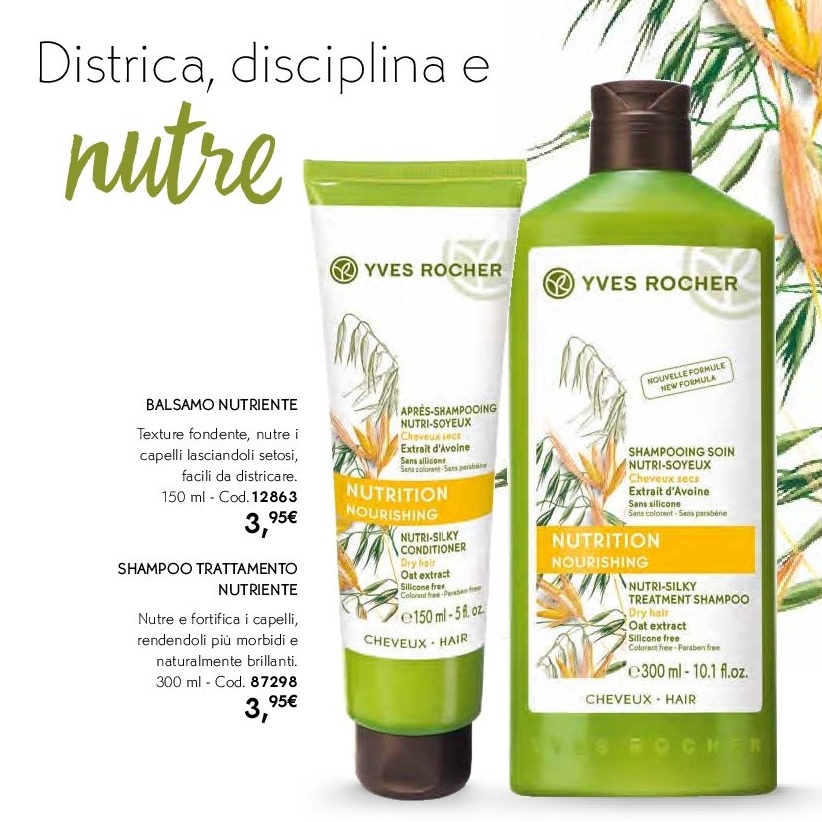 Dầu Xả Nuôi Dưỡng Tóc Dành Cho Tóc Khô Yves Rocher Nourishing Nutri Silky Conditioner 150ml