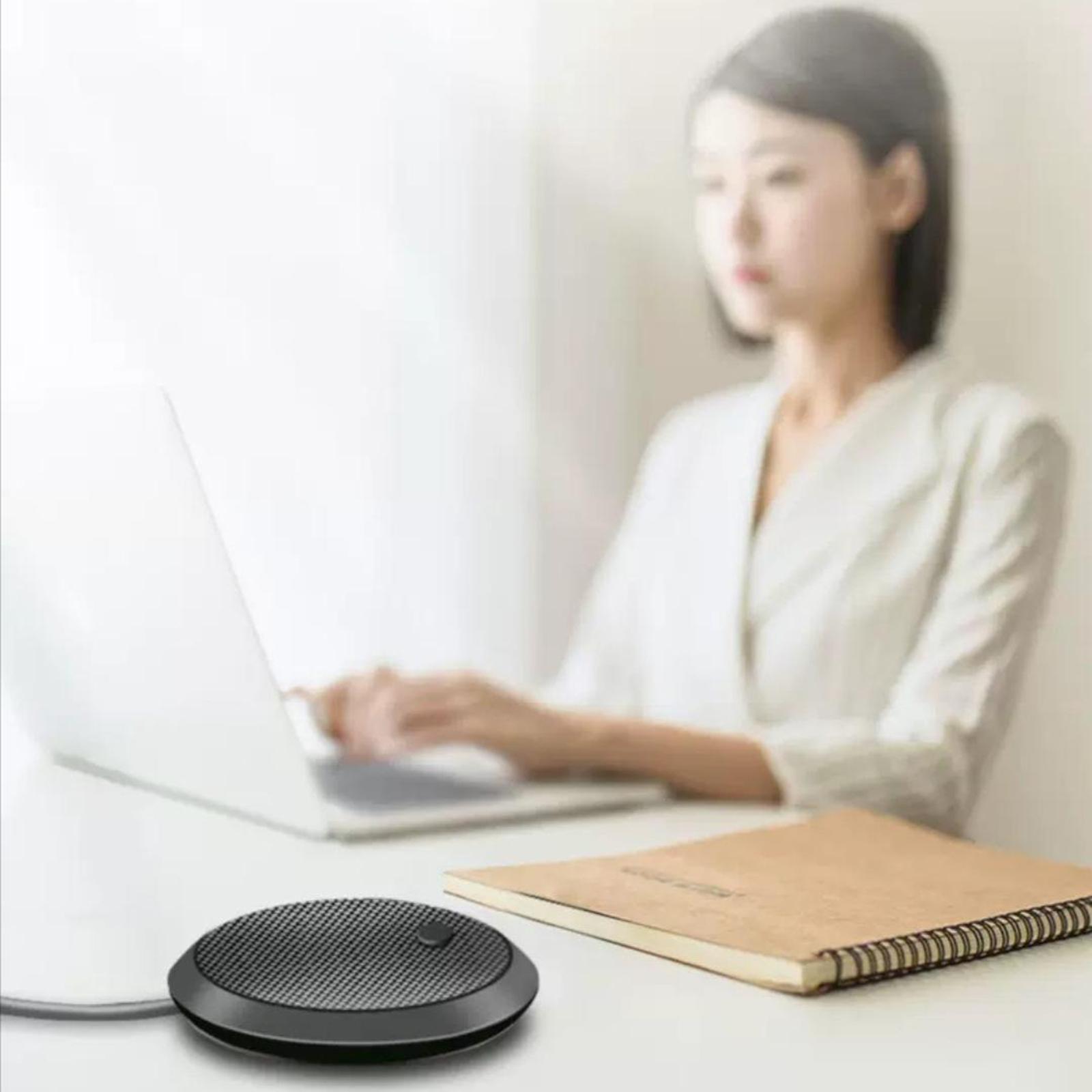 Conference Microphone with 2xUSB 360 Pickup Microphone for Desktop Computer, Laptop