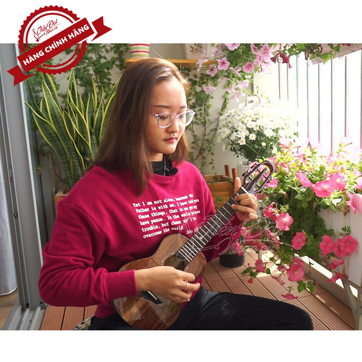 Đàn Ukulele Concert SQOE SQ UK-2420C, Gỗ KOA Nguyên Tấm Cao Cấp, Kèm Quà Tặng - Hàng Chính Hãng