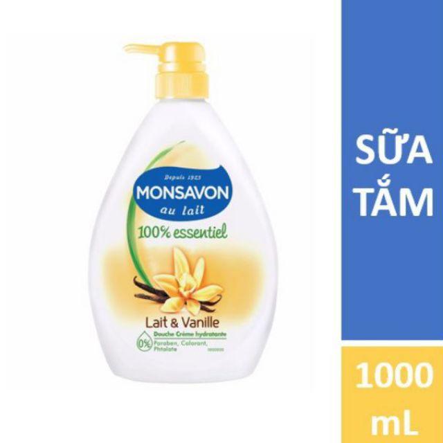 Sữa tắm Monsavon Chiết xuất sữa và hoa vani 1L