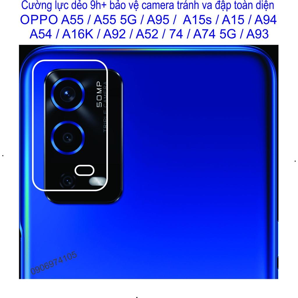 Cường lực Dẻo Bảo vệ Dành Cho Camera OPPO A55 / A55 5G / A95 / A15s / A15 / A94 / A54 / A16K / A92 / A52 / A74 / A74 5G / A93