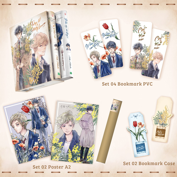 Boxset Tulip x Mimosa - Mầm Cây Xao Động + Cây Lá Mùa Xuân (Bộ 2 Cuốn) - Bản Giới Hạn - Tặng Kèm 1 Hộp Boxset + 4 Bookmark + 2 Bookmark Case + 2 Poster