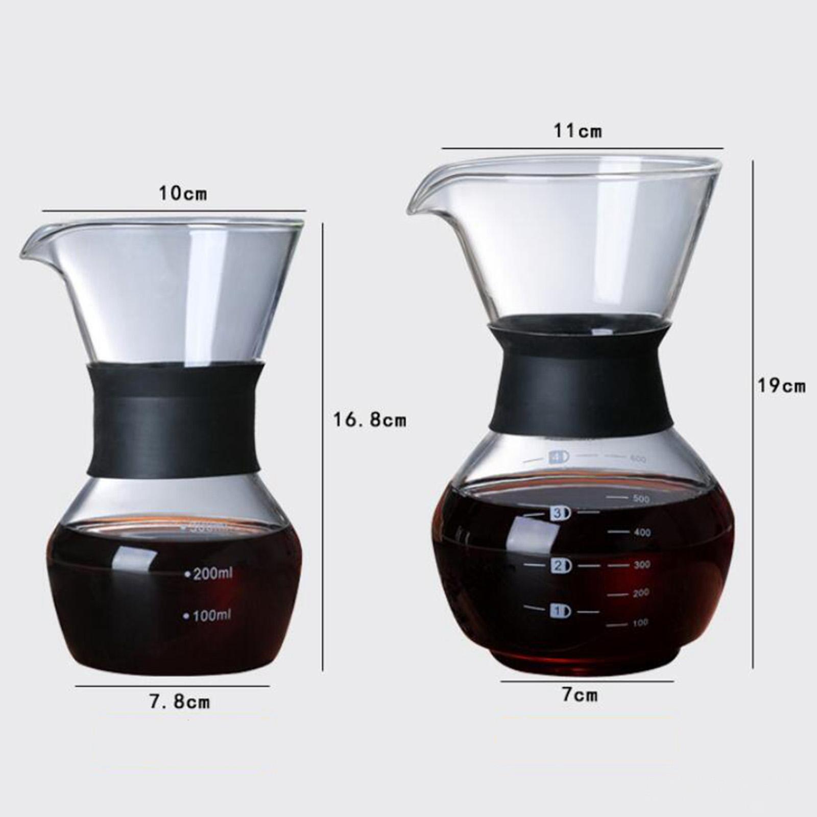 Kitchen Pour Over Coffee Maker Glass Coffee Pot Coffee Drip Kettle