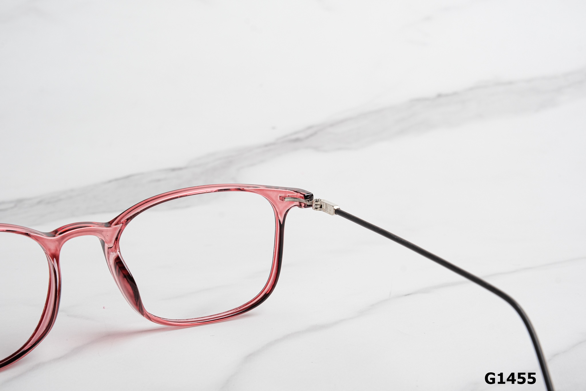 Gọng Kính Cận Unisex Nhựa Dẻo TR90, Dáng Vuông Mảnh G1455