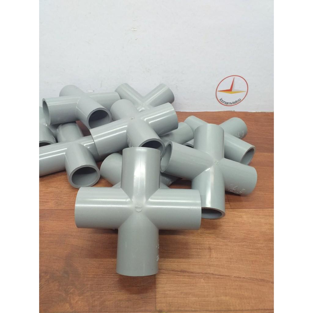 Chữ thập Pvc phi 27_ 5 cái