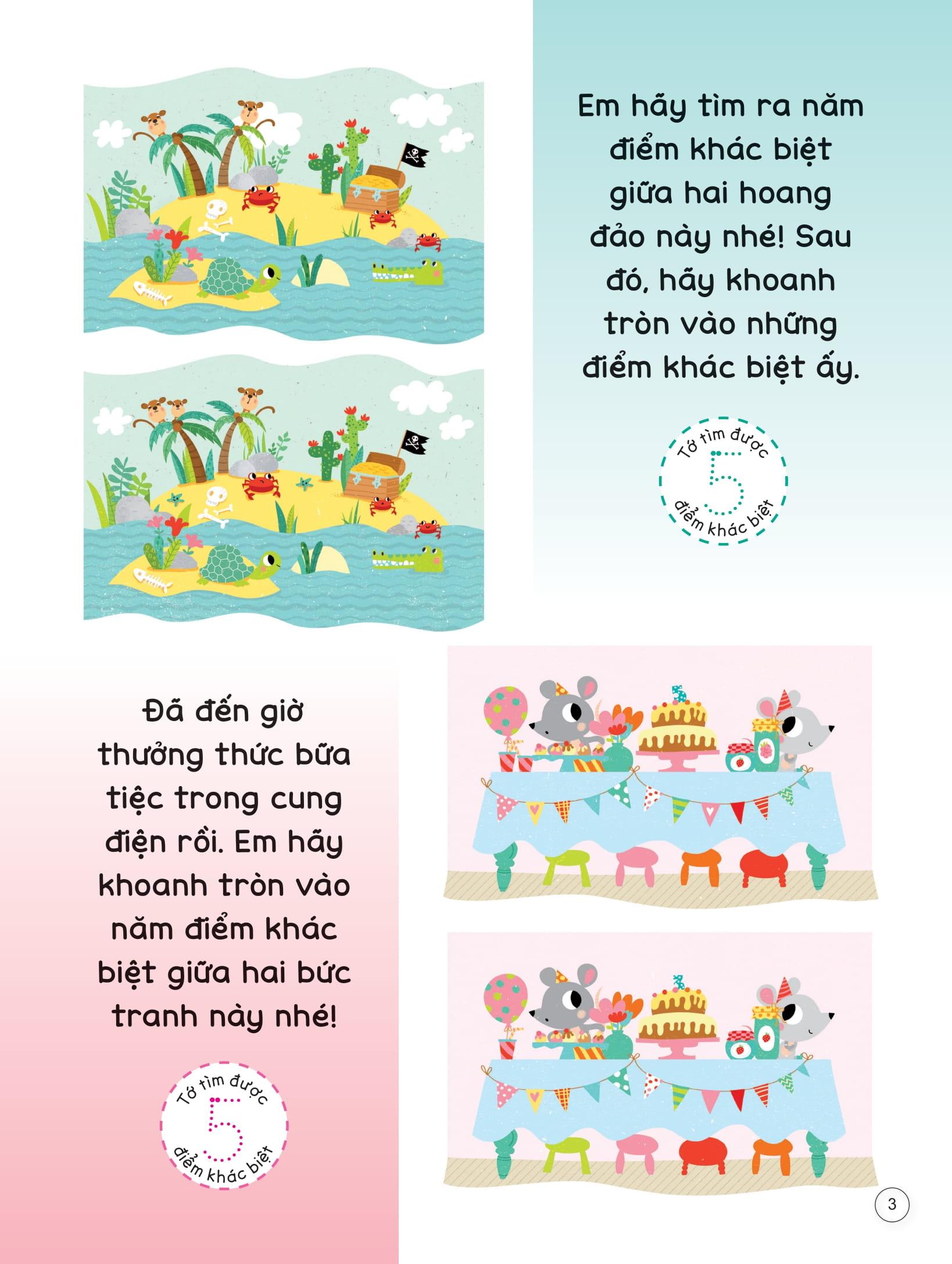 Sách - Sách Viết Xóa Thông Minh - Tìm Điểm Khác Biệt Và Xem Tranh Giải Đố