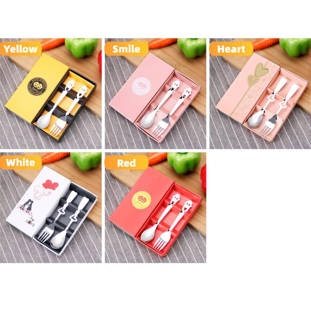 Bộ 2 Dụng Cụ Ăn Uống Bằng Thép Không Gỉ Chất Lượng Cao