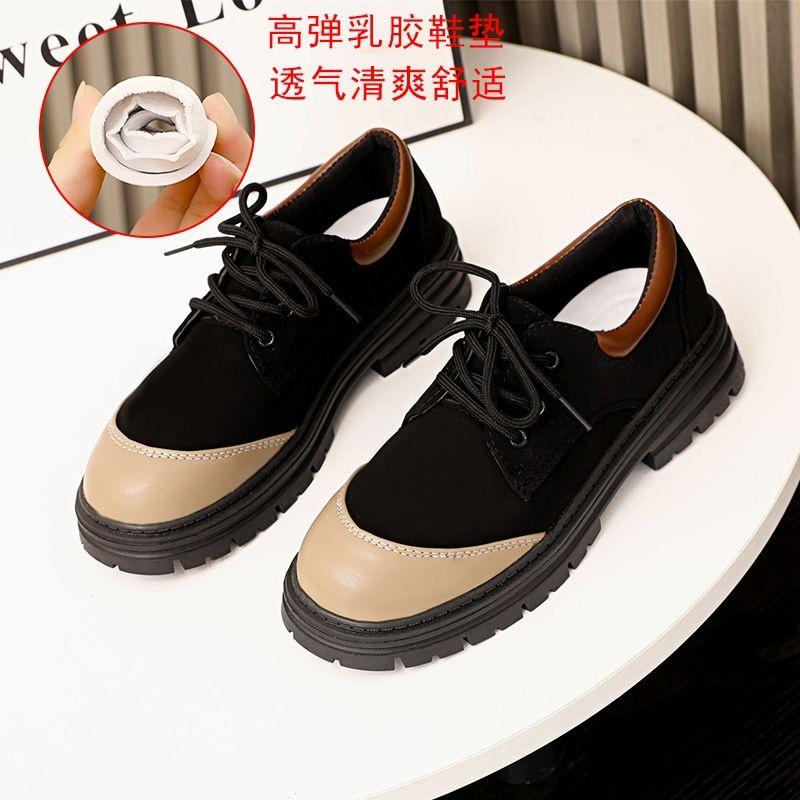 Giày Bốt Da Mũi Tròn Thời Trang Xuân Thu 2022 Cho Nữ