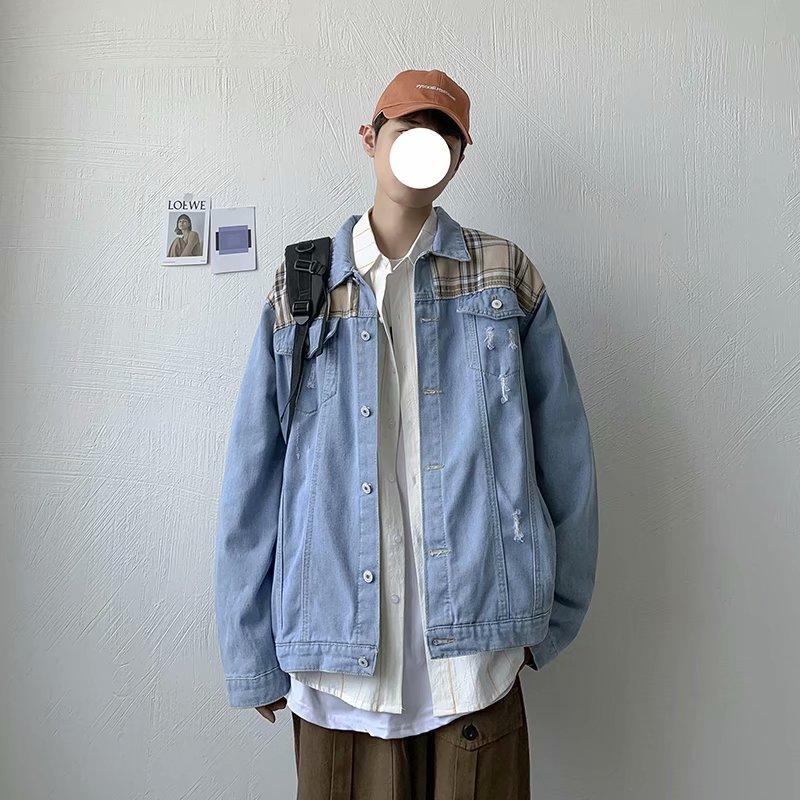 NEW KOREAN STYLE Áo Khoác Denim Phong Cách Hàn Quốc Thời Trang 2020 Cho Nam