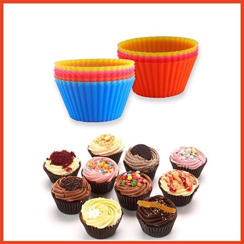 Combo 6 Khuôn Bánh Tart Silicon Nhiều Màu An Toàn