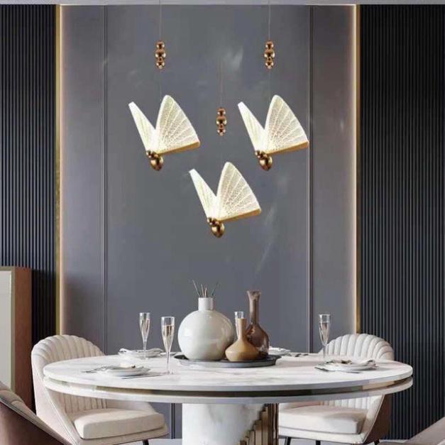 Đèn thả bướm tô điểm phòng ngủ, bàn ăn,đèn phòng khách, đèn thả thông tầng DT