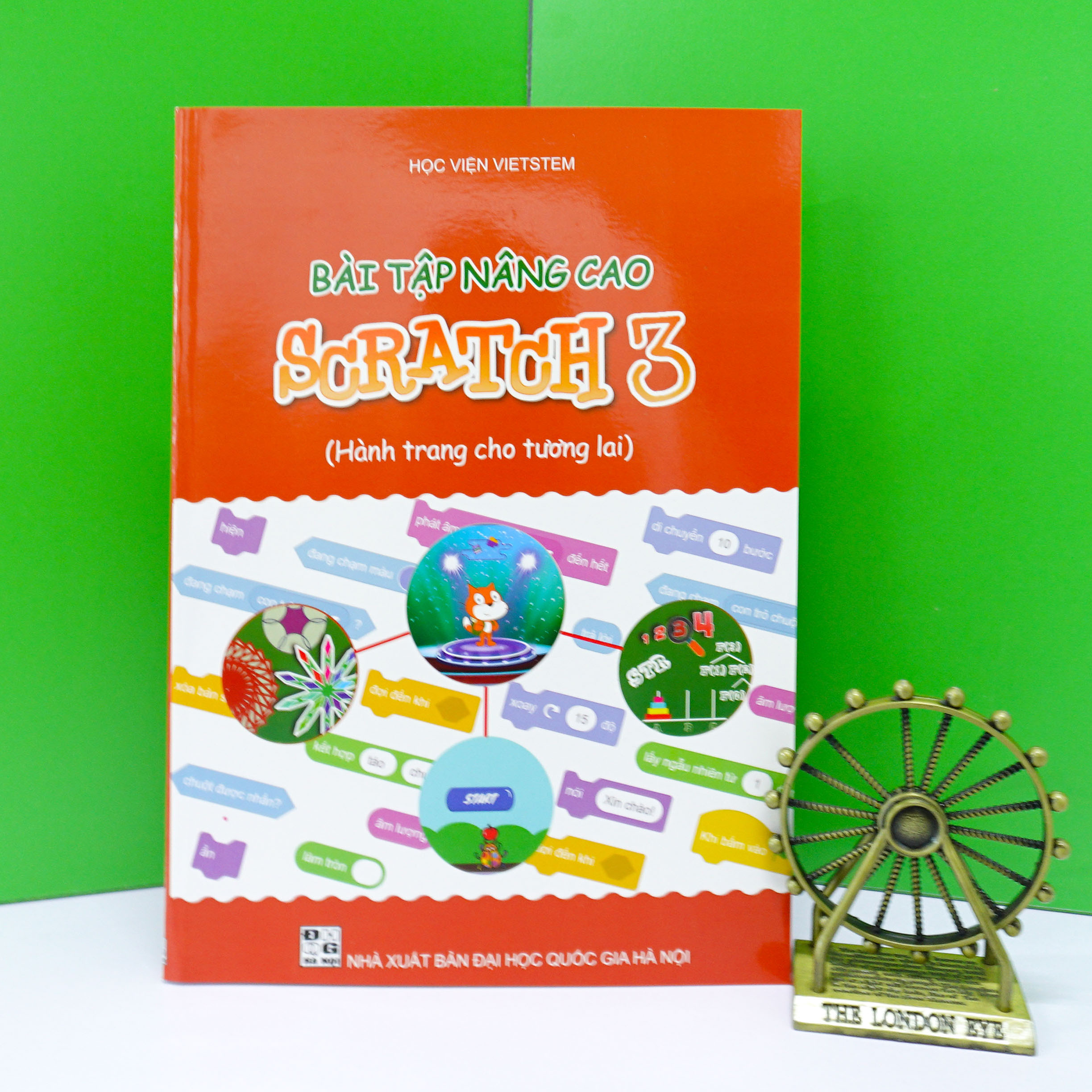 Combo 2 sách Bài tập nâng cao và Luyện thi tin học trẻ cấp Tiểu học với Scratch 3