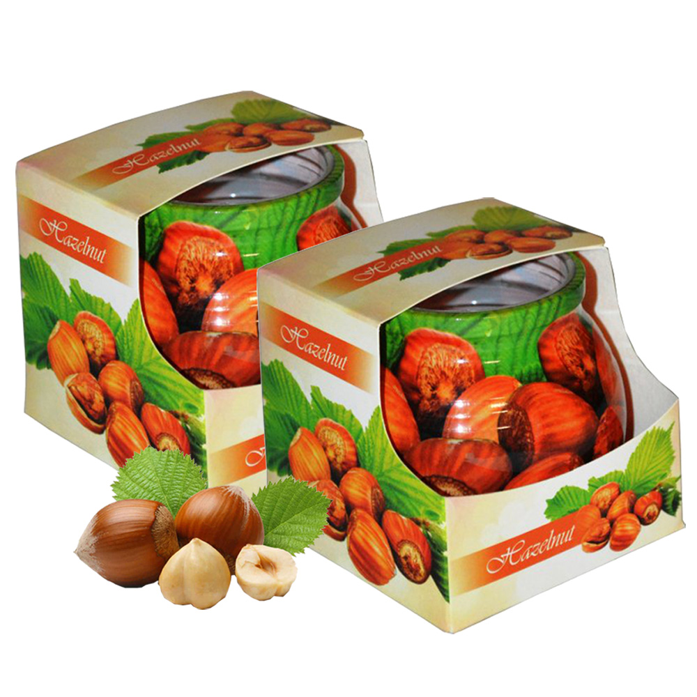 Combo 2 ly nến thơm tinh dầu Admit Hazelnut 85g - hương hạt phỉ, nến trang trí, thơm phòng, thư giãn, khử mùi