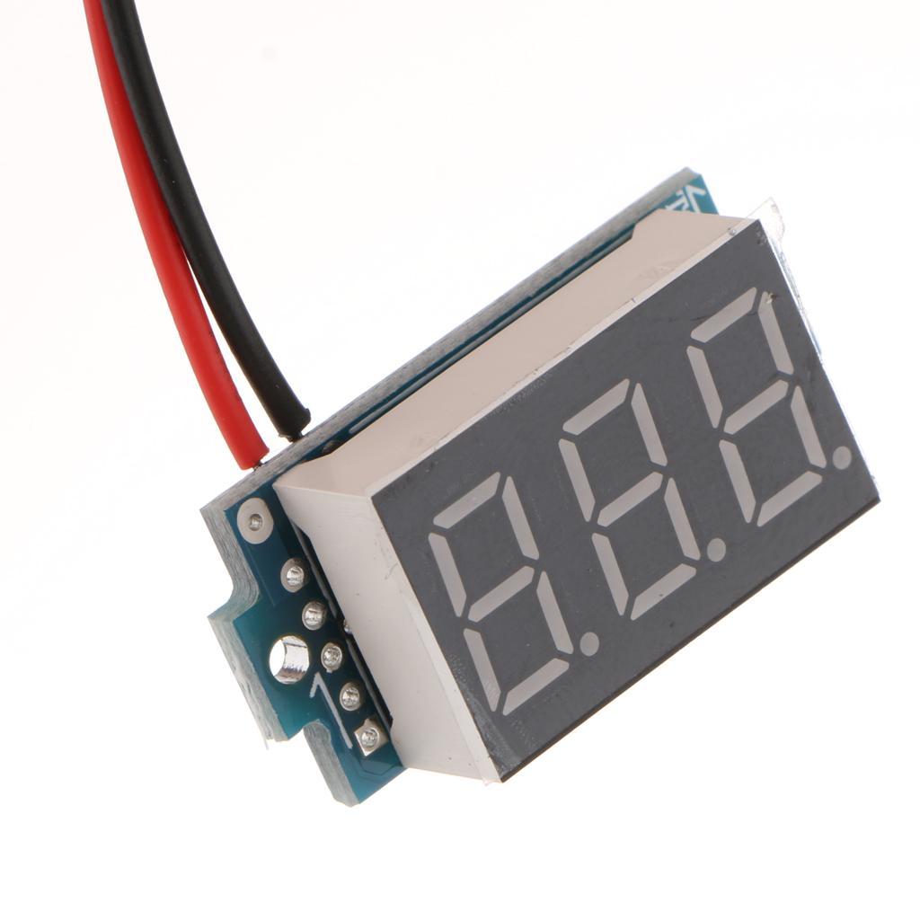 Mini Digital Voltmeter Voltage Meter, 0.36 Inch LED Display, DC 3.5-30V 20V