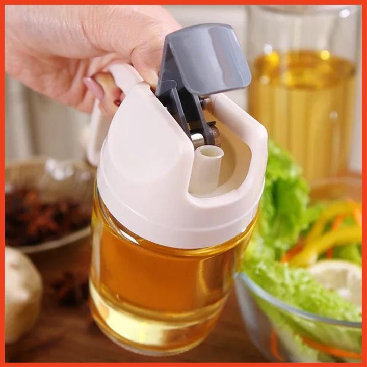 Lọ đựng dầu ăn, lọ đựng nước mắm thủy tinh cao cấp 600ml