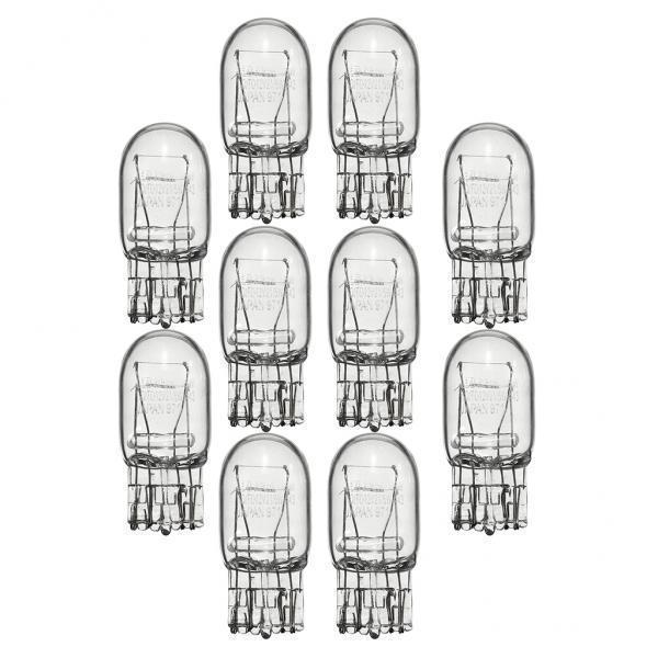 2x 10x T20 7443 W21/5W DRL Turn Signal Stop Brake Tail Light Bulb Clear