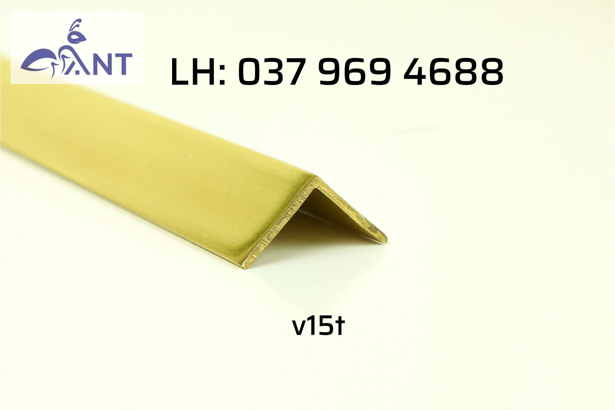 Nẹp đồng v15 trơn, nẹp v đồng, nẹp v chống trơn, nẹp ốp vách, nẹp ốp cầu thang, thanh dài 4m, dùng trang trí nhà cửa