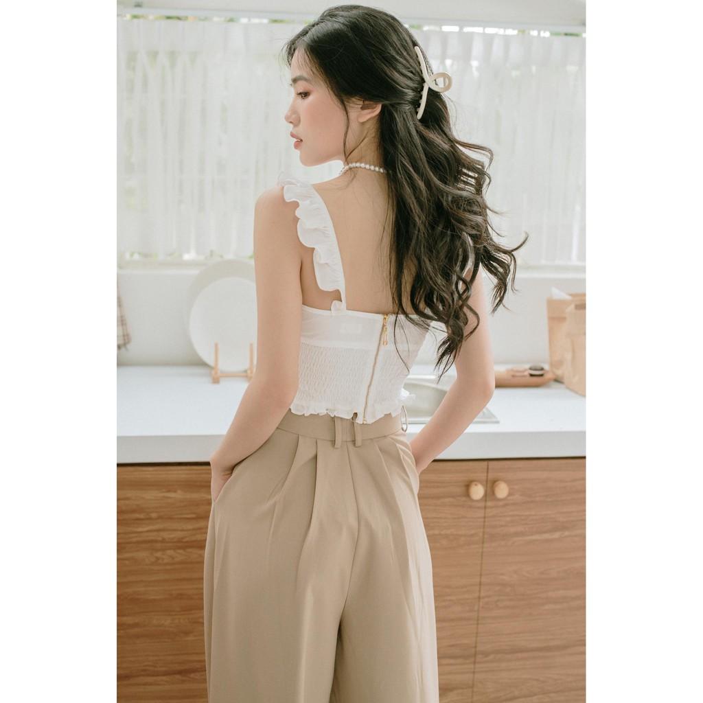 Áo crop trắng Yuu Top Gem Clothing SP006245