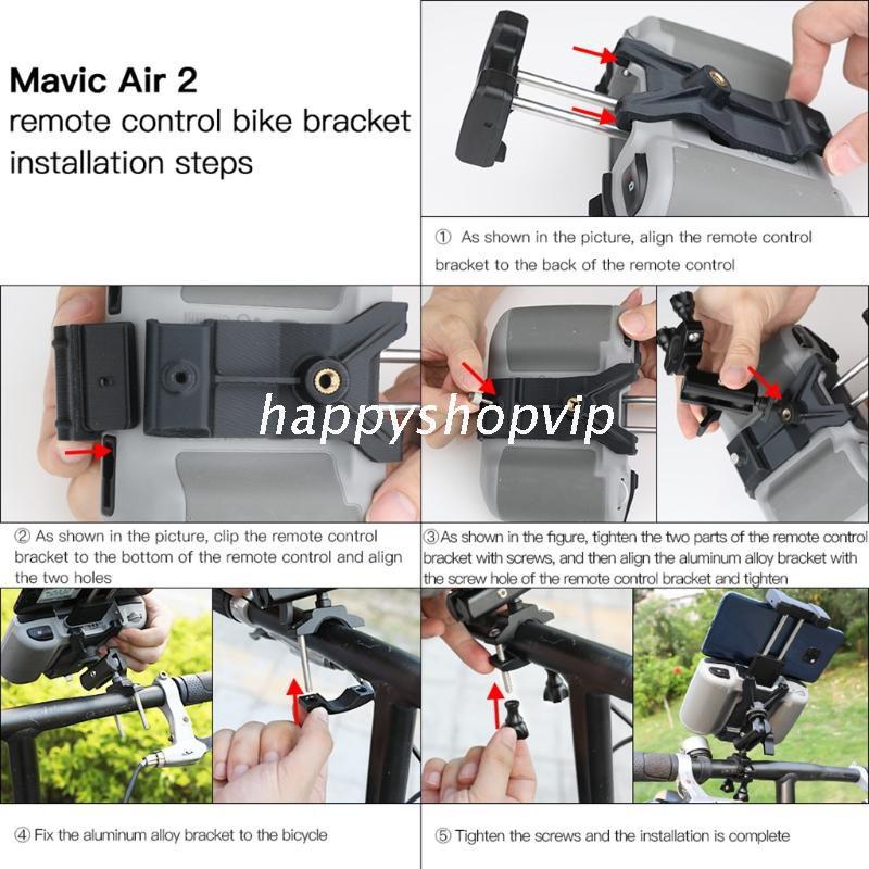 Giá Đỡ Điện Thoại Điều Khiển Từ Xa Gắn Xe Đạp Cho Dji Mavic Air 2