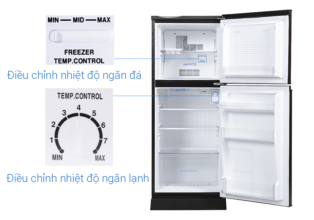 Tủ Lạnh Aqua 130 lít AQR-T150FA-BS
