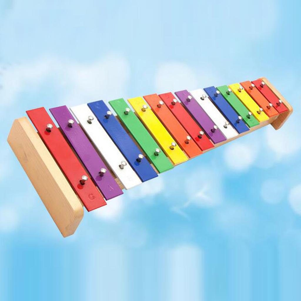 15 Notes Glockenspiel Xylophone Mallet Set Children Music Toys