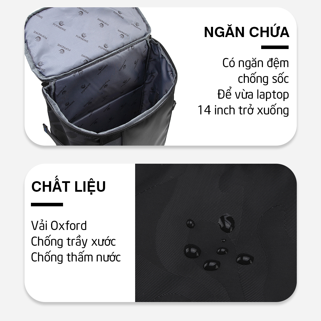 Balo Nam Nữ MENDO - Balo du lịch, leo núi, phong cách mới - B8050