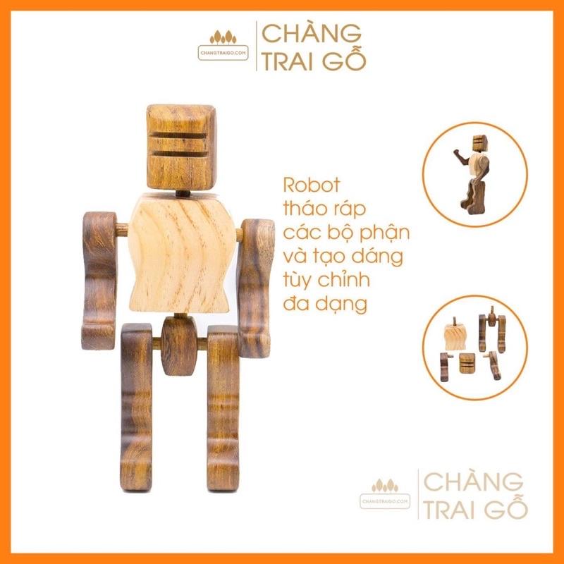 Robot Tháo Ráp - Đồ chơi cho bé Chàng Trai Gỗ