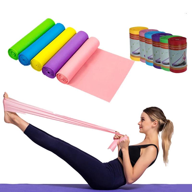 Yoga Pilates kéo dài băng hiệu động tập thể dục tập thể dục dây thừng tập thể dục đàn hồi tập thể dục cao su 200cm phim kéo dài Color: Green Size: 2.0M 30lb