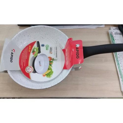 (Nhập PHAMR24 chỉ còn 268k)Chảo chống dính bếp từ size 24cm  Ferroli- Rapido, đúc nguyên khối, phủ men gốm Đức