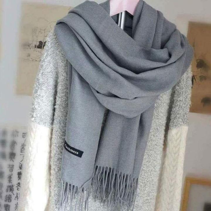 Khăn Choàng Cổ Nữ Cashmere chất vải Len mềm mịn