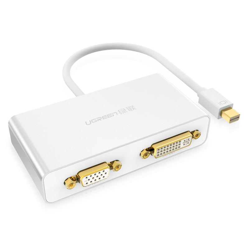 Cáp chuyển đổi (3 in 1) từ 1 cổng Mini DisplayPort sang 1 trong 3 cổng HDMI, DVI-I (24+5), VGA UGREEN MD109 10438 - Hàng Chính Hãng