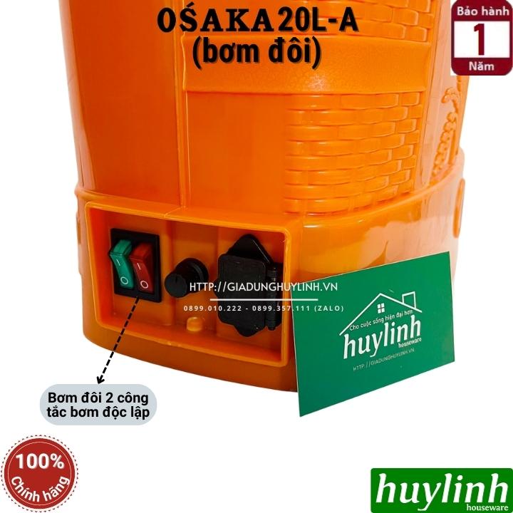 Bình xịt điện phun thuốc trừ sâu Osaka 20 lít [20L-A - Bơm đôi] - [20L-B - Bơm đơn] - Hàng chính hãng