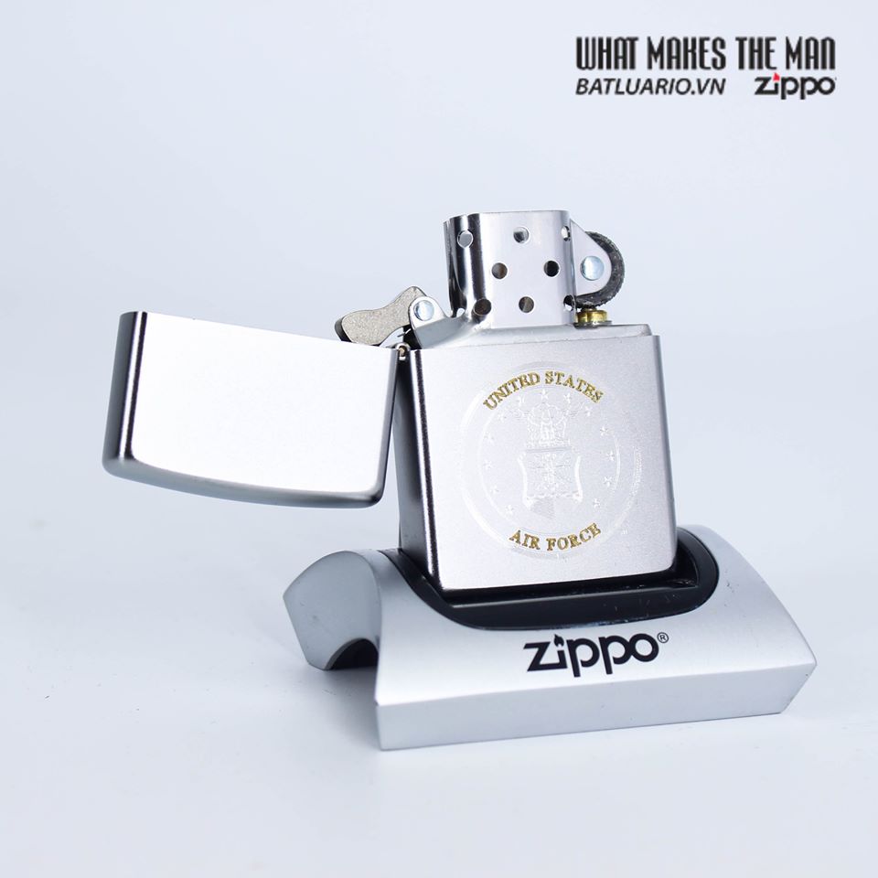 Bật Lửa Zippo 49147 – Zippo U.S. Air Force Satin Chrome