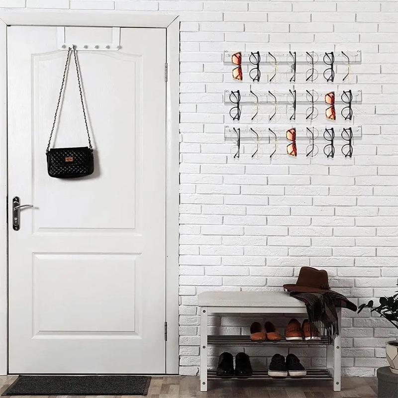 Kệ mica Treo Tường trưng bày Kính Mát, Acrylic treo mắt kính, Giá Đỡ Treo Kính, Giá Kệ Trang Sức - 2 tầng