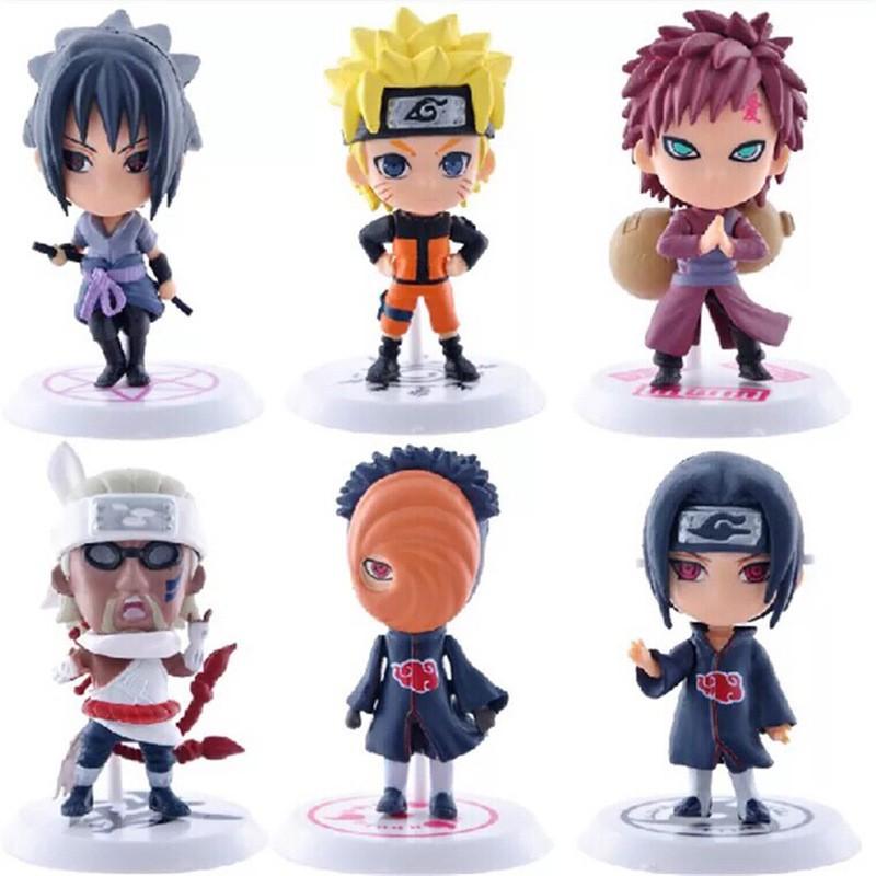 Mô Hình Naruto Chibi Phim Hoạt Hình, Đồ Chơi Mô Hình Chất Liệu PVC Bền Đẹp