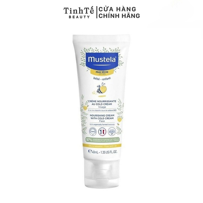 Kem Dưỡng Mustela Cho Bé Da Khô Mustela NOURISHING CREAM WITH COLD CREAM FACE 40ML