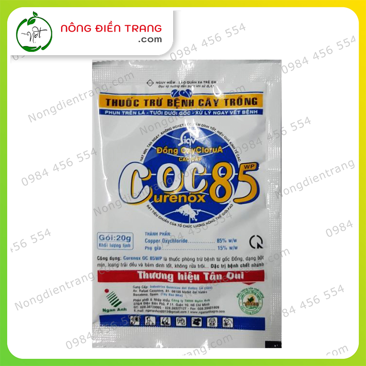 Phòng Trừ Nấm Bệnh Coc85  - Gói 20g - Thuốc Coc 85 trị nấm bệnh cao cấp phòng trừ bệnh chết nhanh VTNN Nông Điền Trang