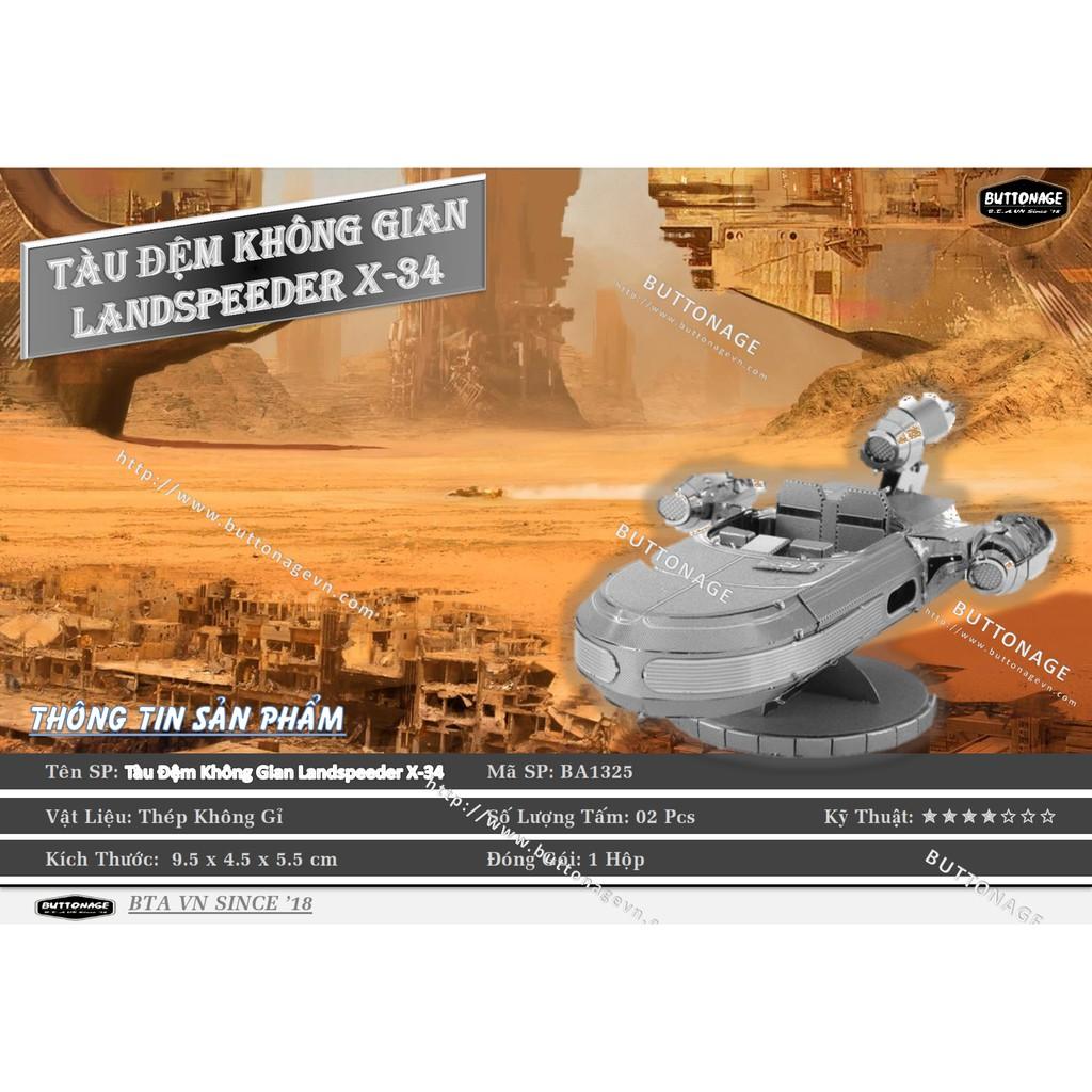Mô Hình Lắp Ráp 3d Tàu Đệm Không Gian Landspeeder X-34