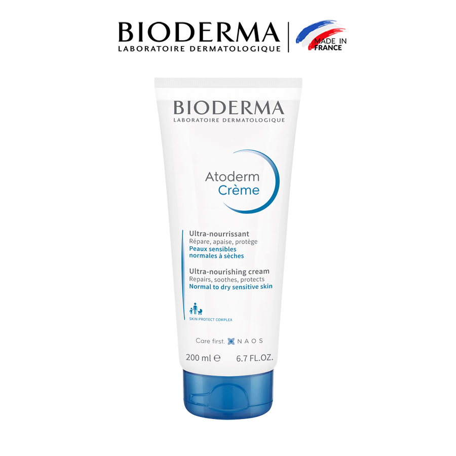 Kem Dưỡng Ẩm Cho Da Thường Và Da Khô Nhạy Cảm Bioderma Atoderm Crème - 200ml