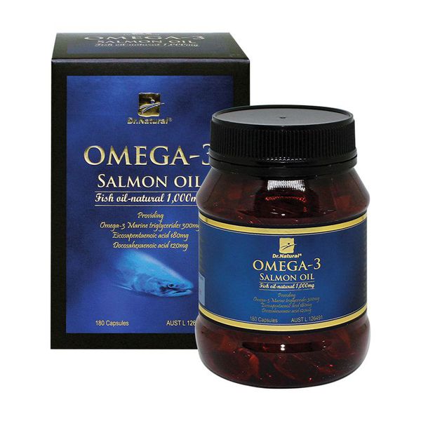 COMBO 2 hộp Viên dầu cá HỒI Dr.Natural Omega 3 Salmon Oil