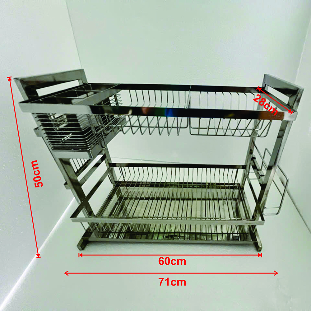 Kệ Chén Đa Năng Kibath Để Bàn Có Khay Hứng Nước KB-966