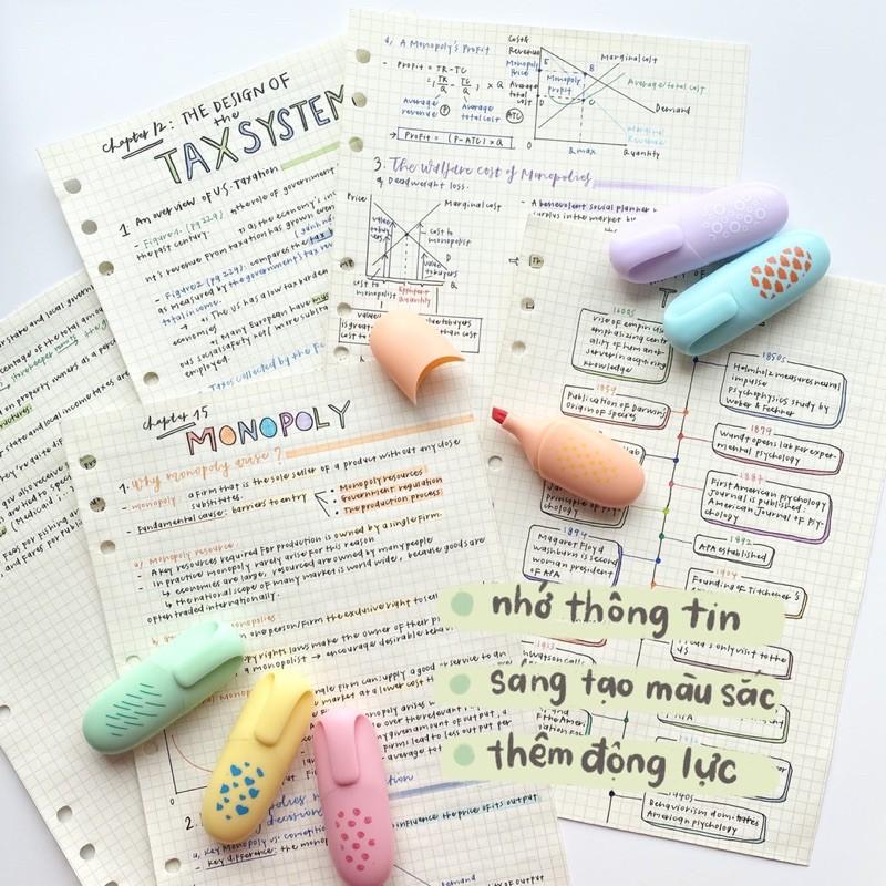Bút Marvy Highlighter tiện lợi cho học tập, ghi chú, trang trí sổ