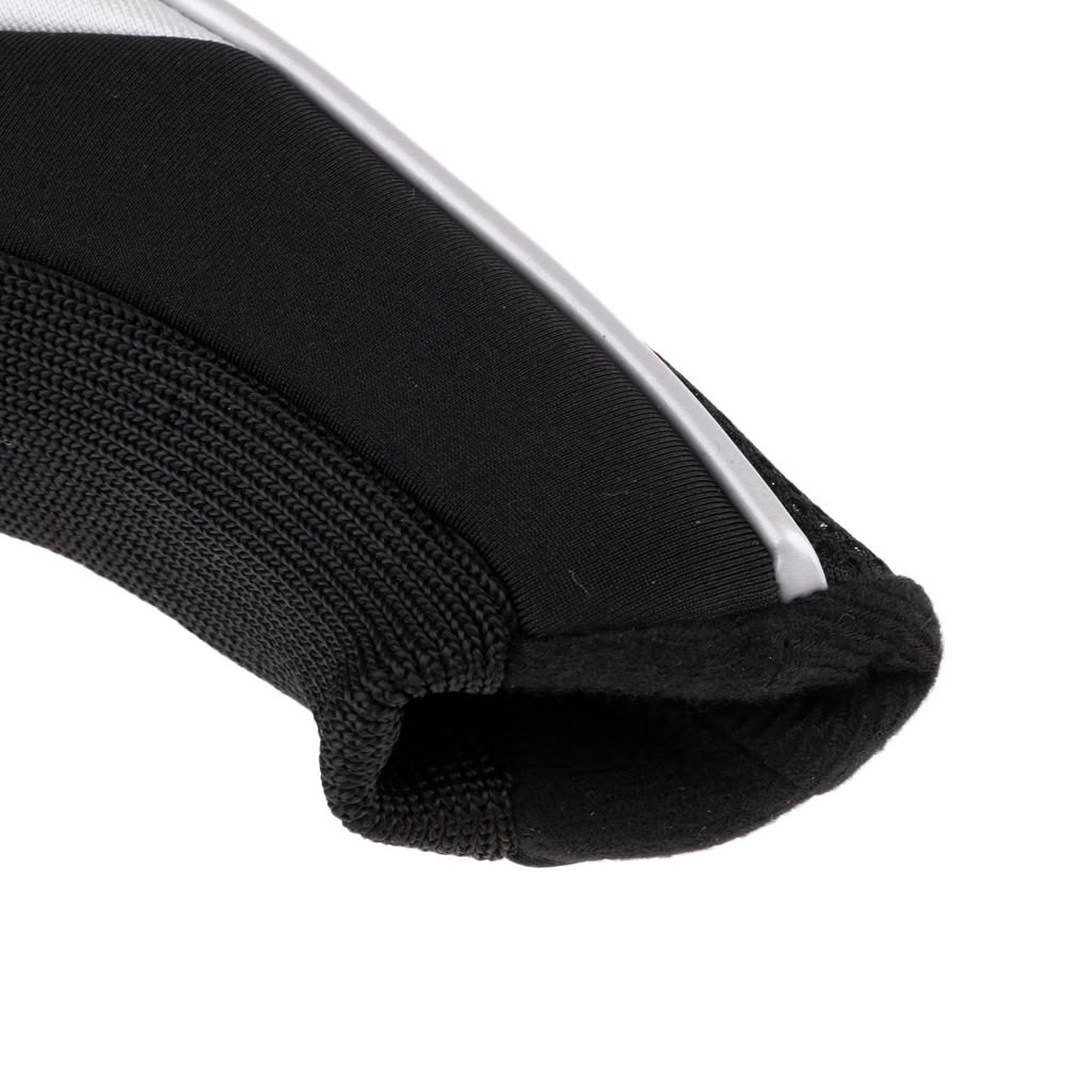 Golf Hybrid UT Club Head Cover Headcover & Adjustable Number Tag 2 3 4 5 7 X - Premium, Durable & Portable - Black, 3 Pieces